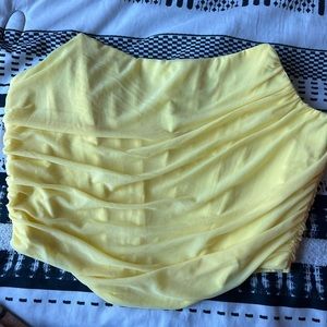 Yellow Zip Up corset